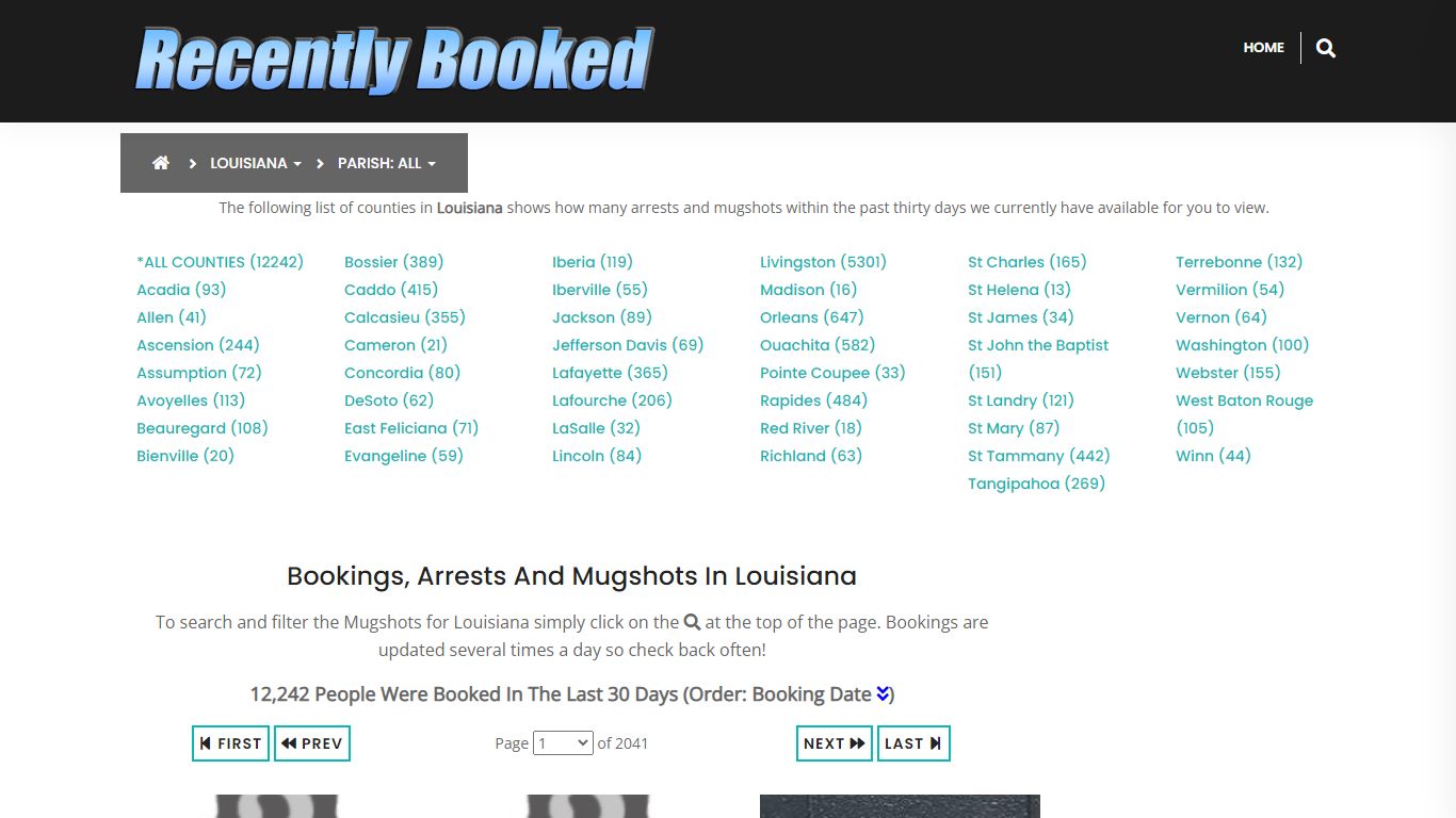 Bookings, Arrests and Mugshots in St John the Baptist Parish, Louisiana